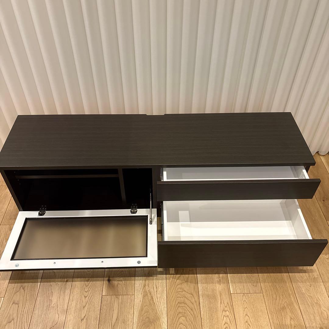 ダークブラウン木製テレビ台 150cm