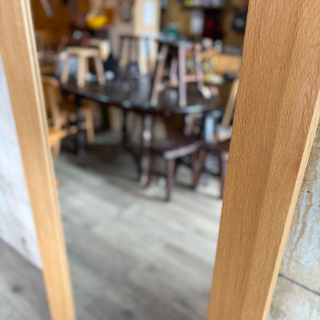 ナラ材　大型ミラー　姿見　180cm