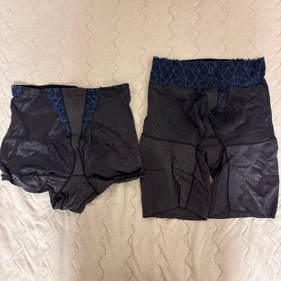 ゆ*ん様 MARUKO カーヴィシャスカレス　カレスブラック　ガードルセットEL