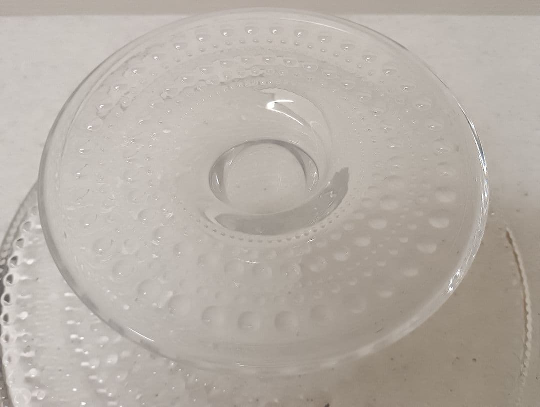 未使用  カステヘルミ ケーキスタンド 24cm クリア