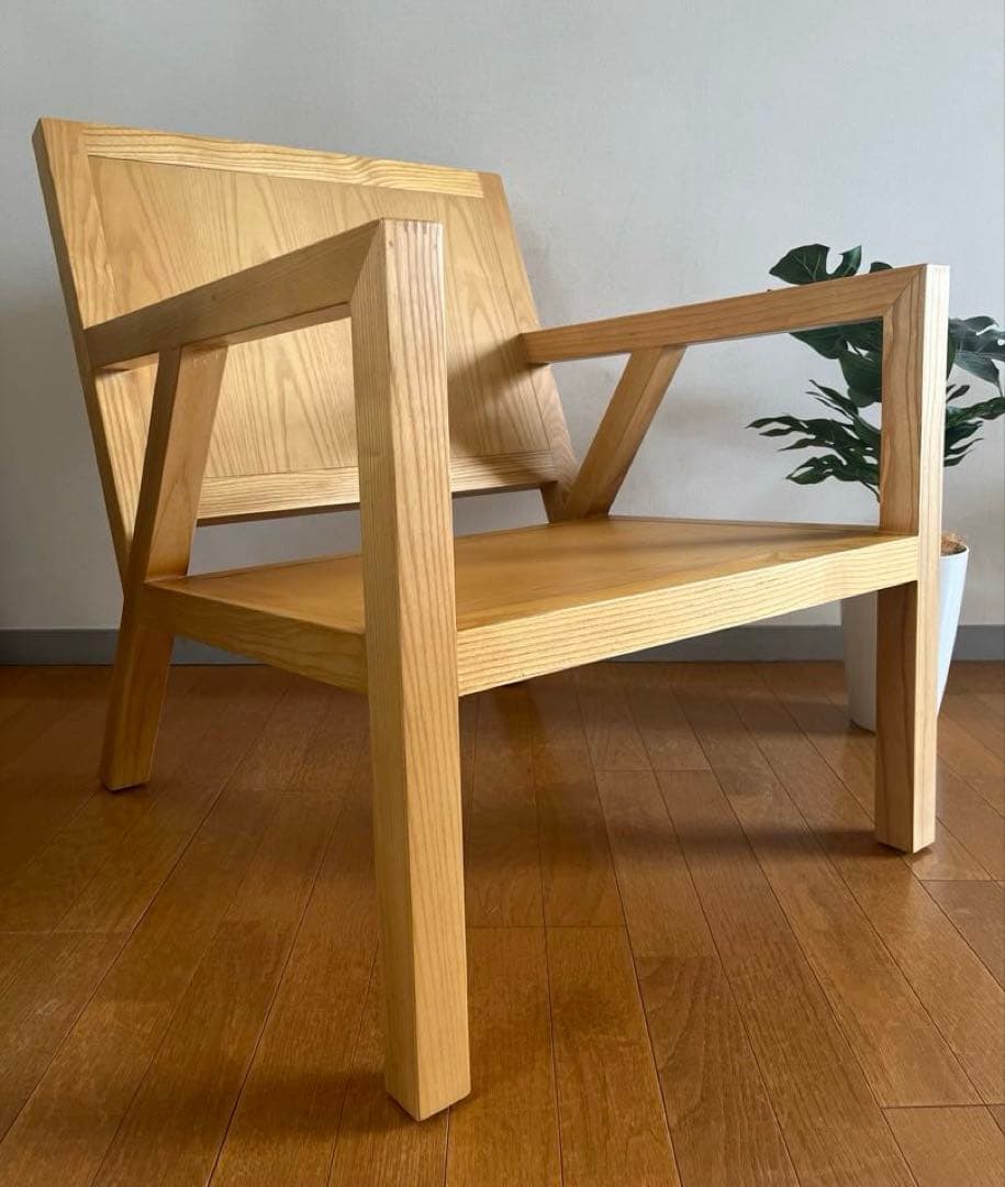 ハンバーガーチェア ② モダン　木製　椅子　カラフル　バーガーキング　美品