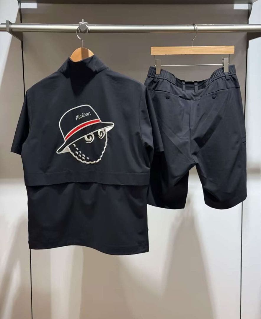 Malbon 黒 シャツとショートパンツセット ゴルフウェア マルボン