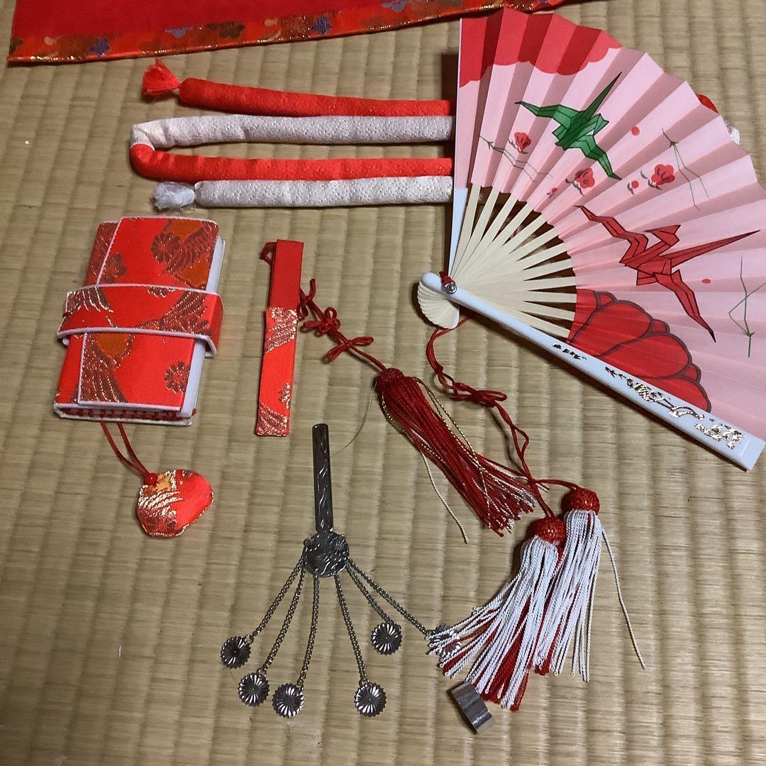 七五三　7歳用作り帯　筥迫セット　帯幅18センチ　草履21センチ