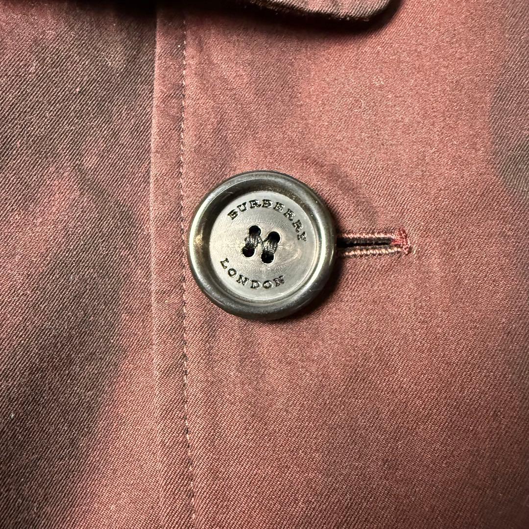 【希少・近年】BURBERRY ショートトレンチコート ベルト ボルドー 48