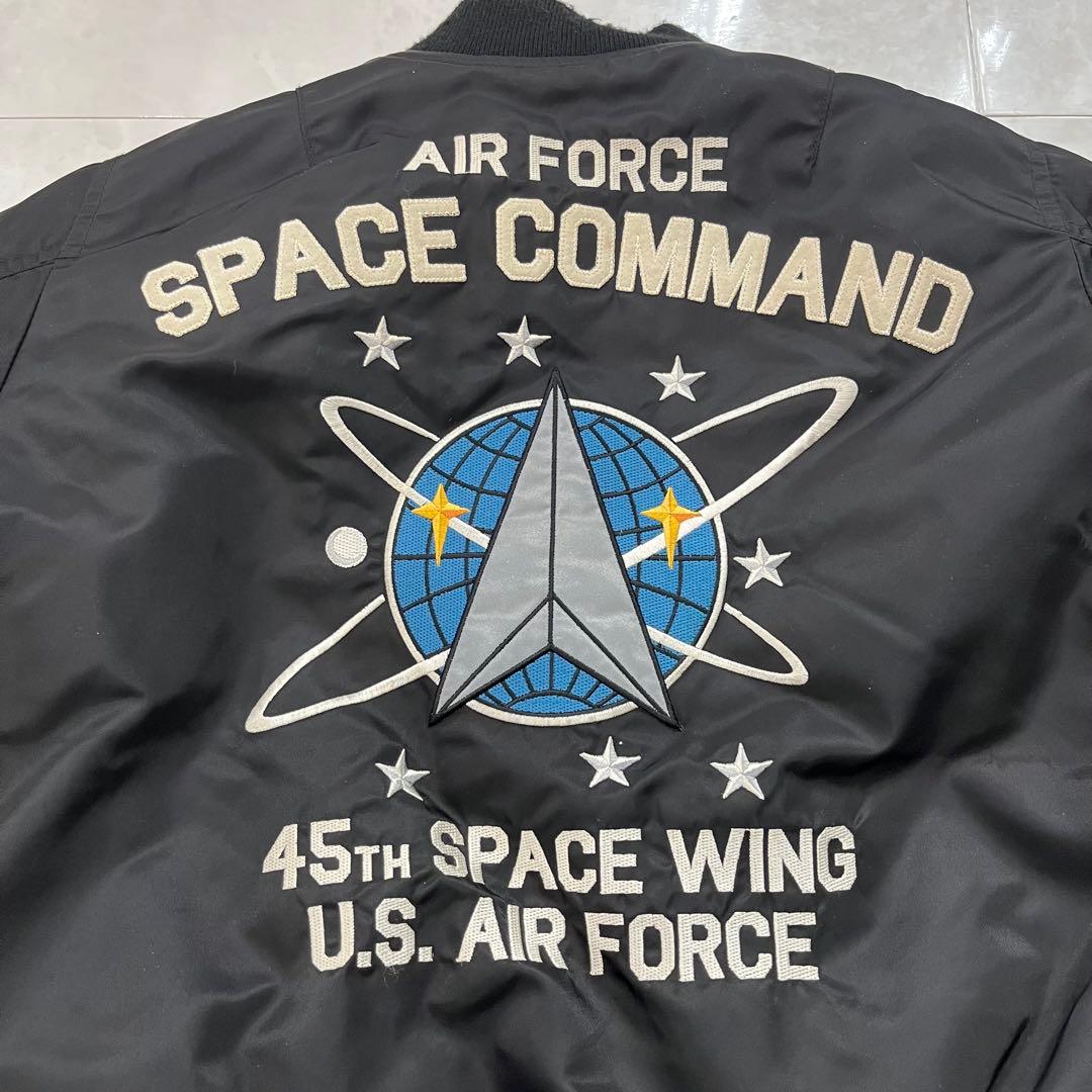 AVIREX エアフォース スペースコマンド フライトジャケット MA1 黒