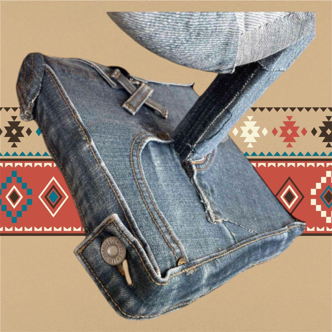 デニム×バンダナ ゾウ リメイク