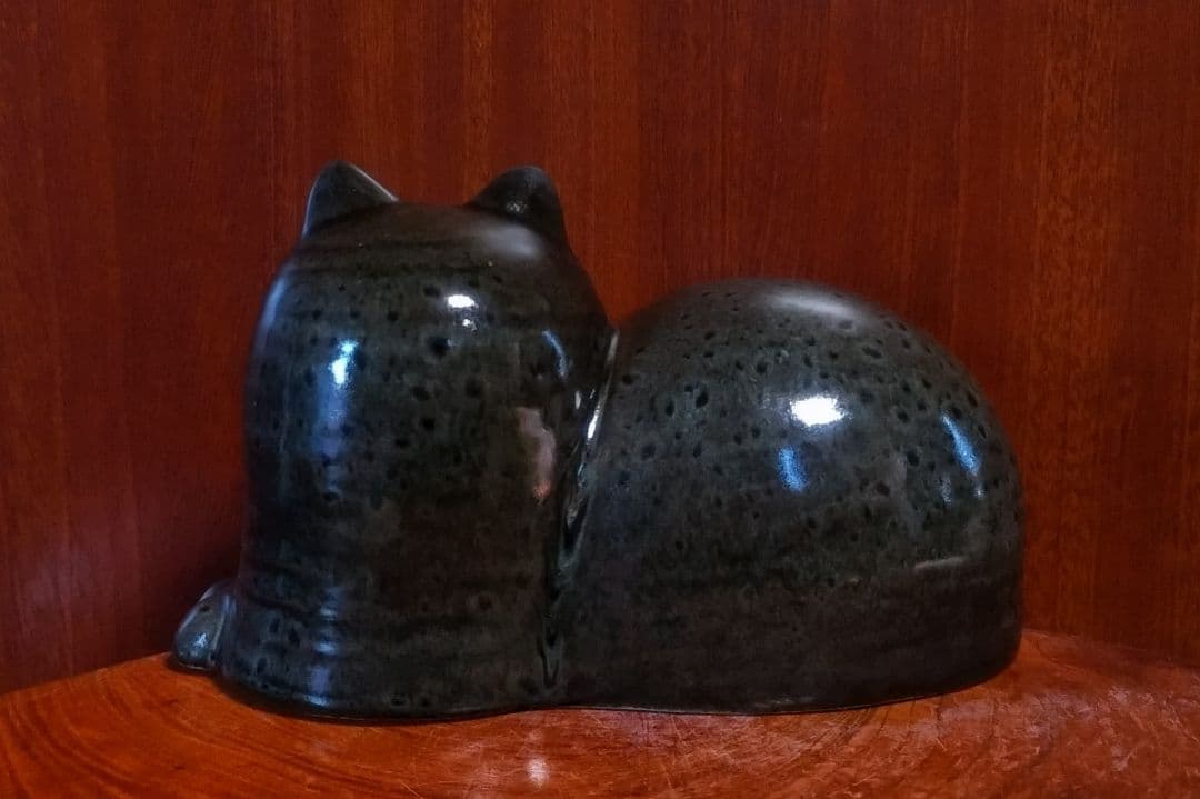 リサラーソン 　マイ　ｍａｊ 　光沢ブラック　　 北欧　 美品