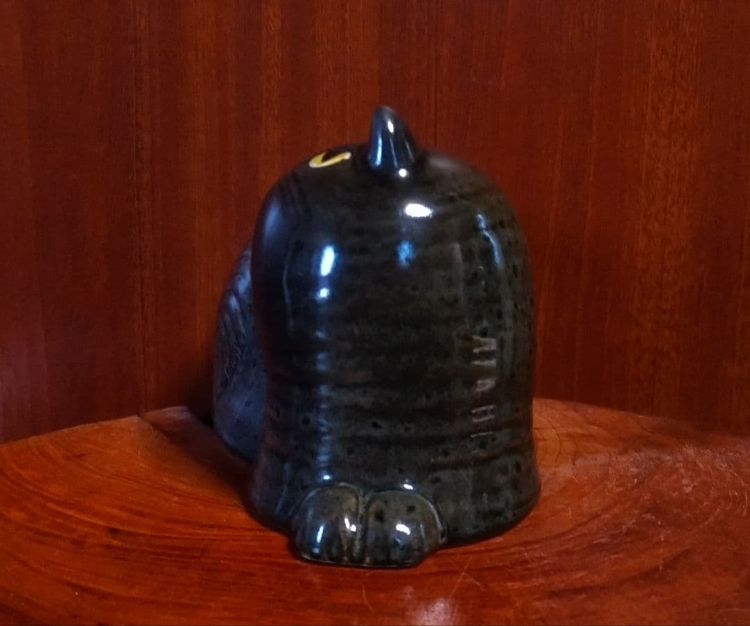 リサラーソン 　マイ　ｍａｊ 　光沢ブラック　　 北欧　 美品