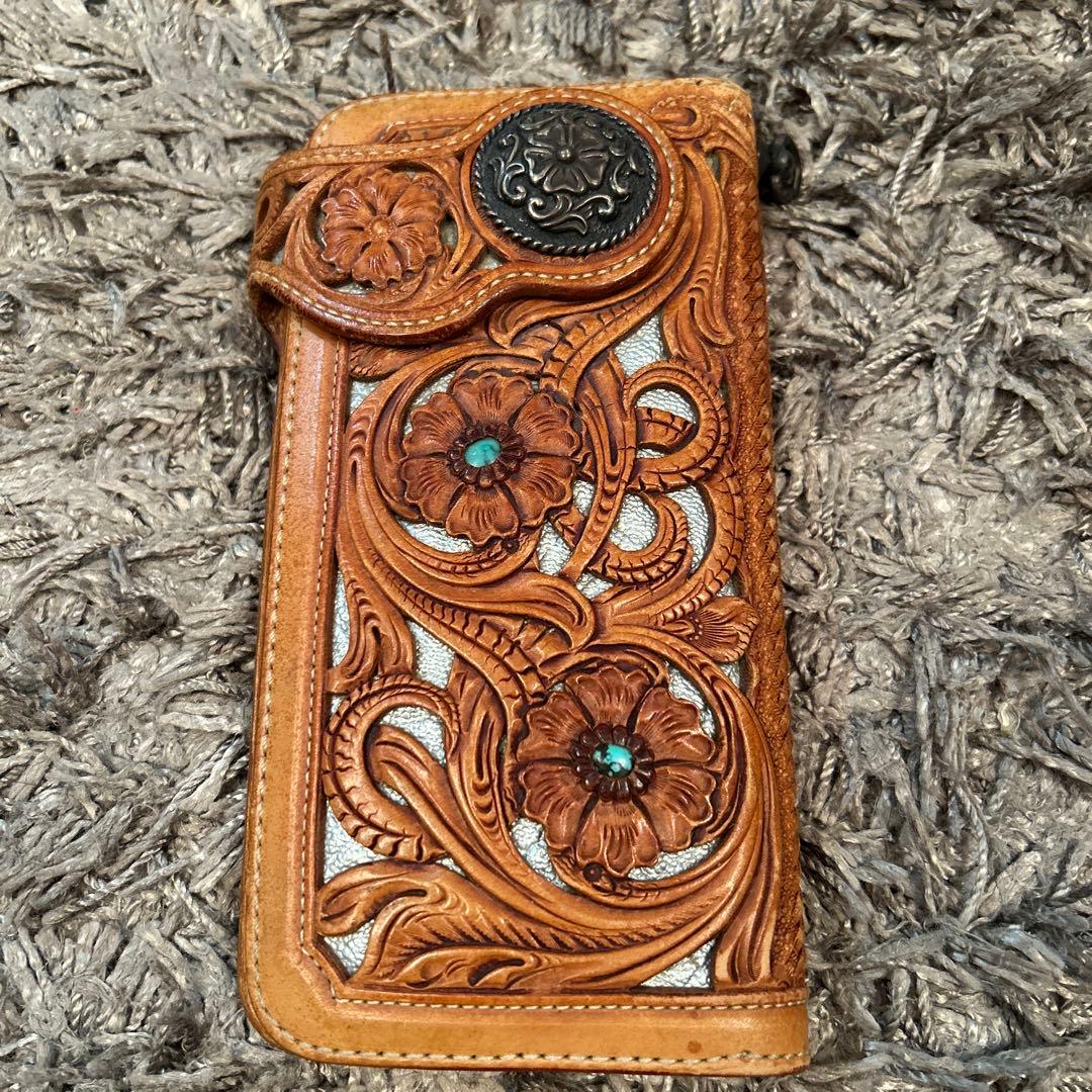 KAORU　FUNNY　窪田クラフト　ライダースウォレット