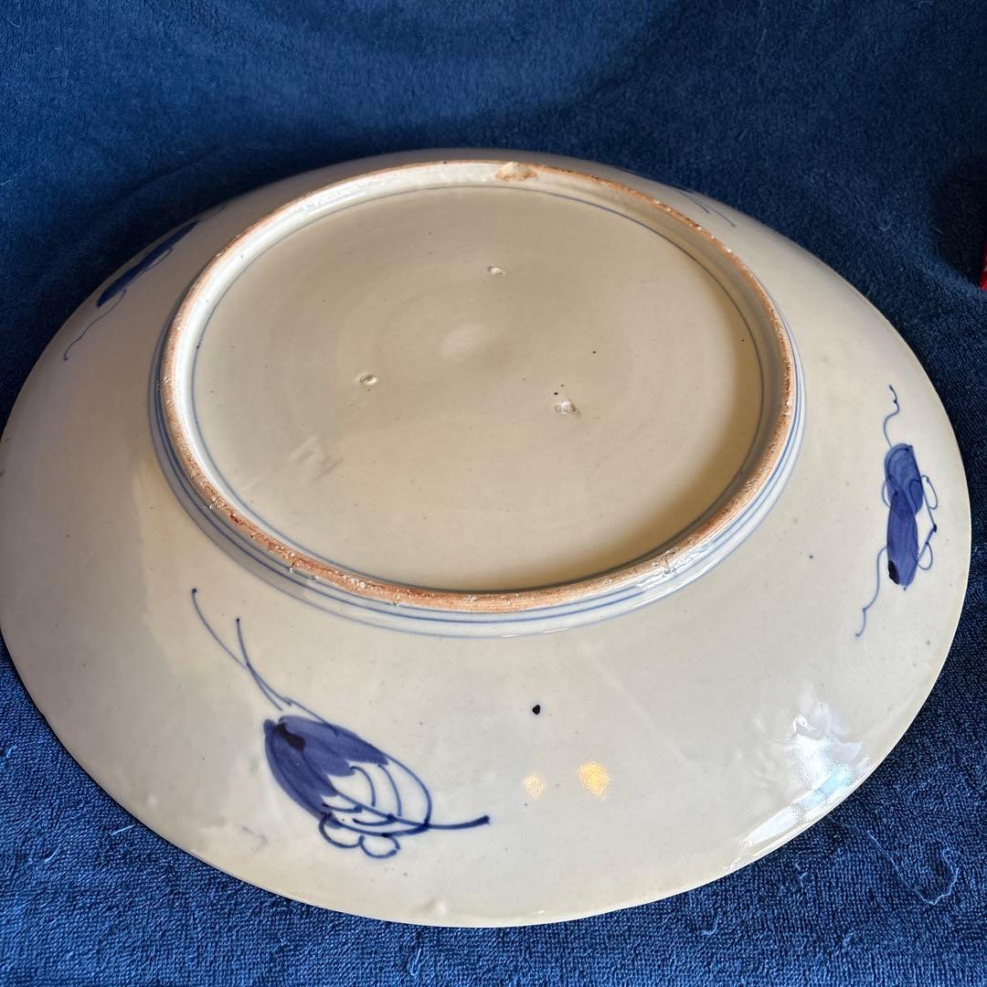 ⬛︎古伊万里⬛︎特大15寸大皿⬛︎色絵⬛︎明治大正時代⬛︎手描⬛︎骨董古美術品⬛︎有田