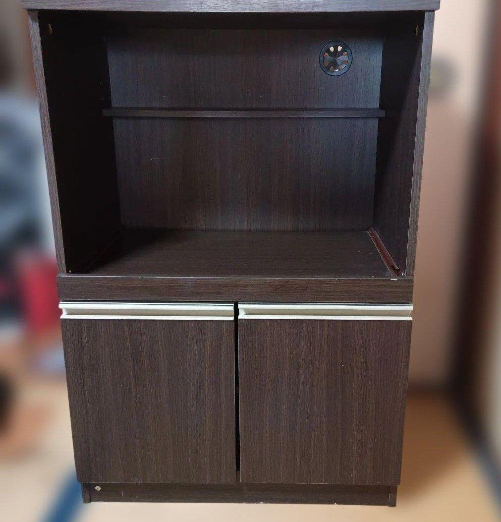 送料込 ニトリ レンジ台 レンジボード フォルムN RE9060 ダークブラウン