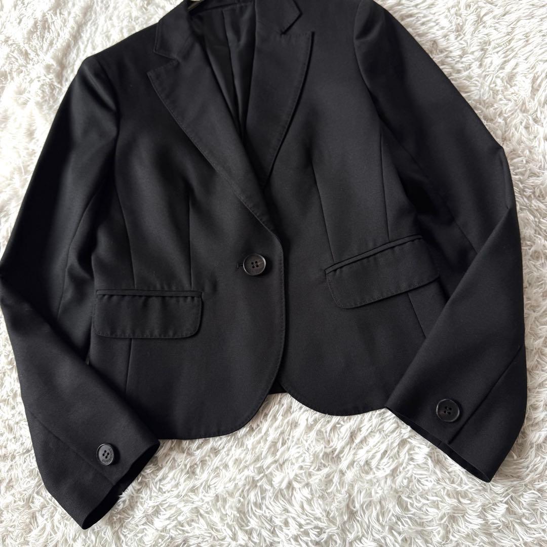 極美品　バーバリーロンドン パンツスーツ シルク　ノバチェック ホースロゴ　黒