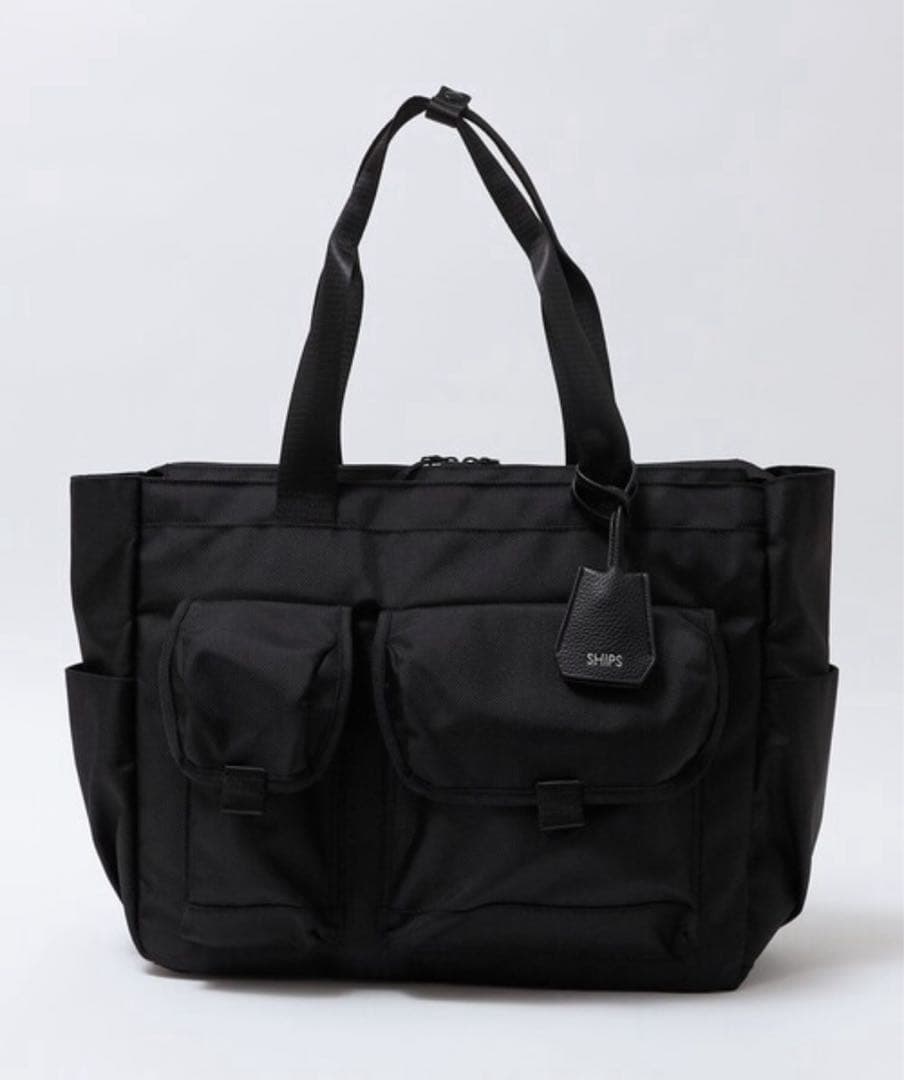 トートバッグ　SHIPS ビズ ワイド ブリーフ トート バッグ メンズ