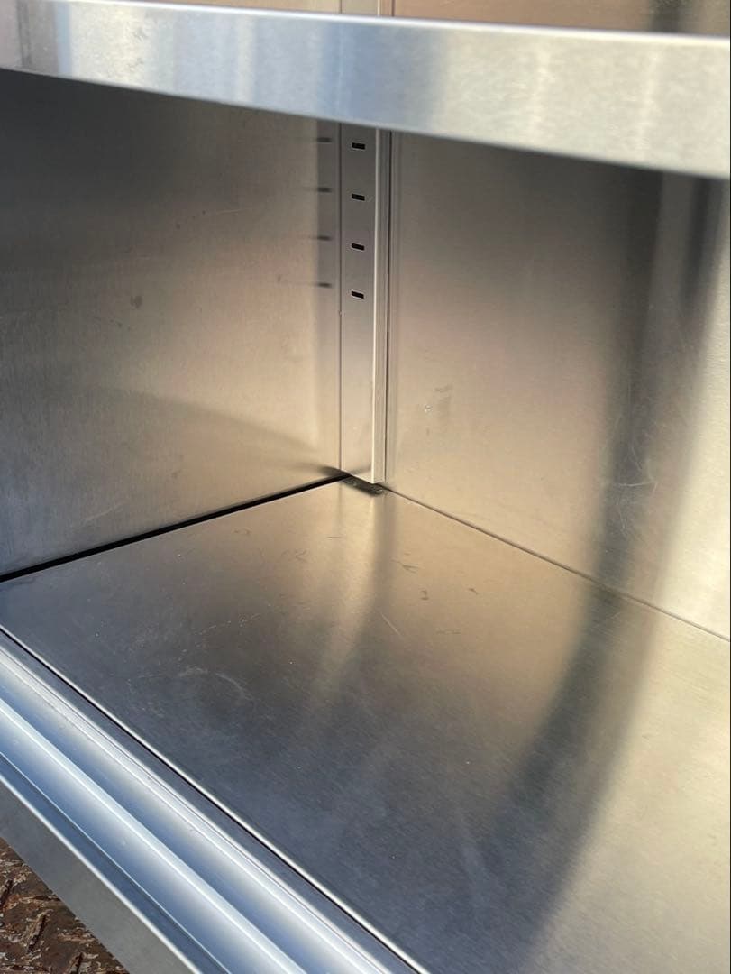 業務用 吊り棚 スライド扉 天吊キャビネット 幅1500×奥345×高さ600