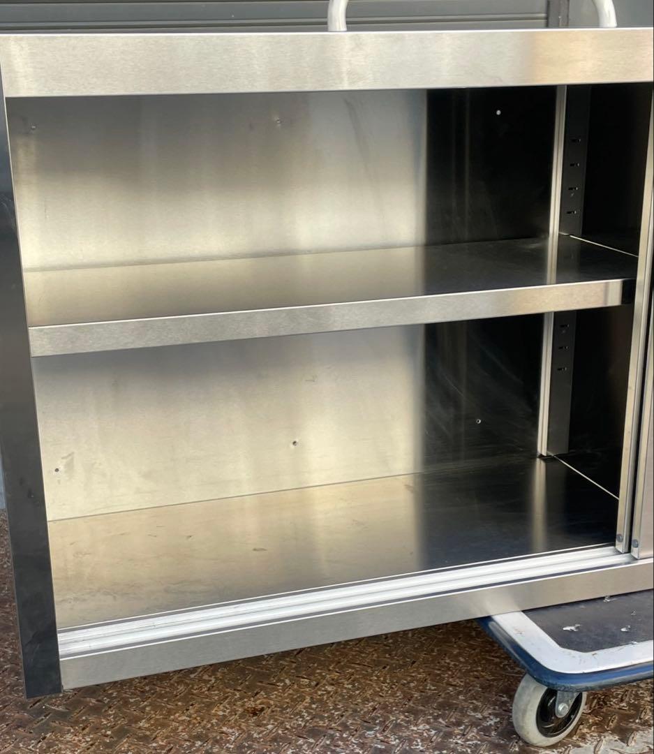 業務用 吊り棚 スライド扉 天吊キャビネット 幅1500×奥345×高さ600