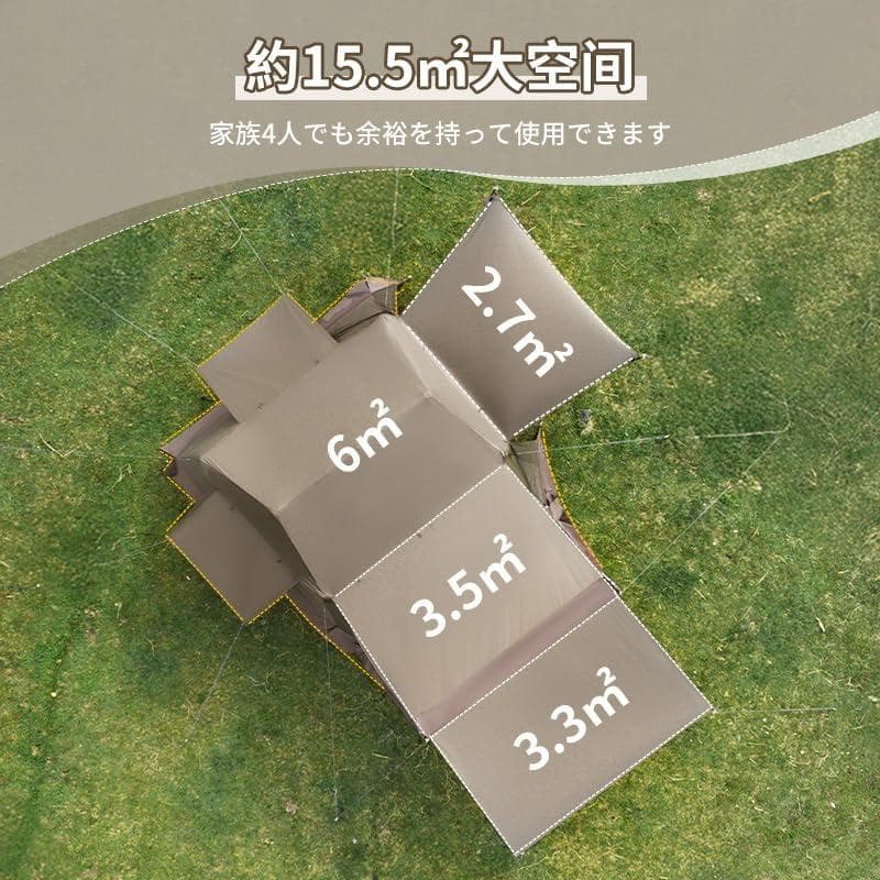 Naturehike公式ショップ ワンタッチ テント Ti Black新型素材