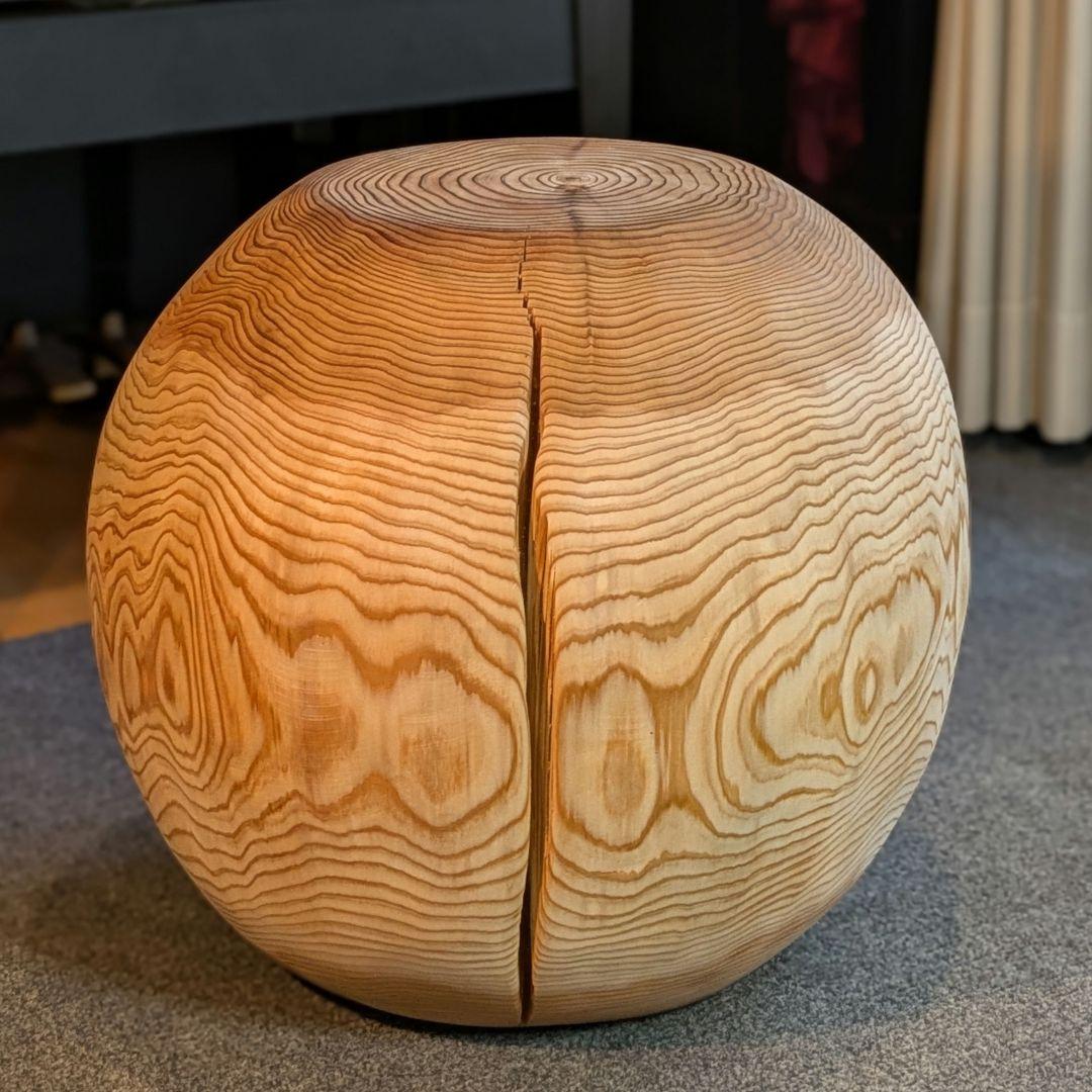 k098　杉　大型　切り株　丸型　椅子　スツール　テーブル
