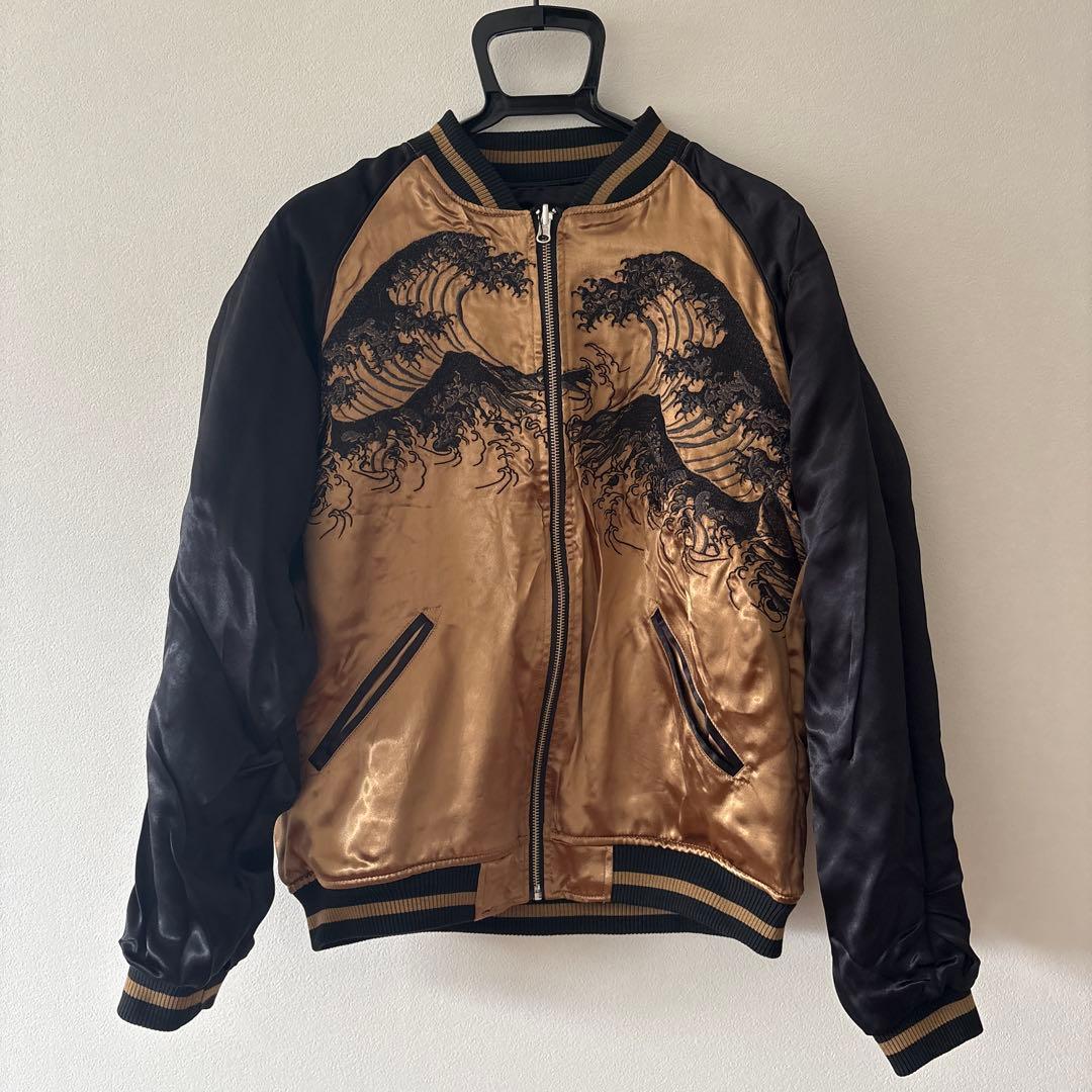 未使用タグ付き：絡繰魂 ワンピース 四皇 リバーシブル スカジャン Mサイズ