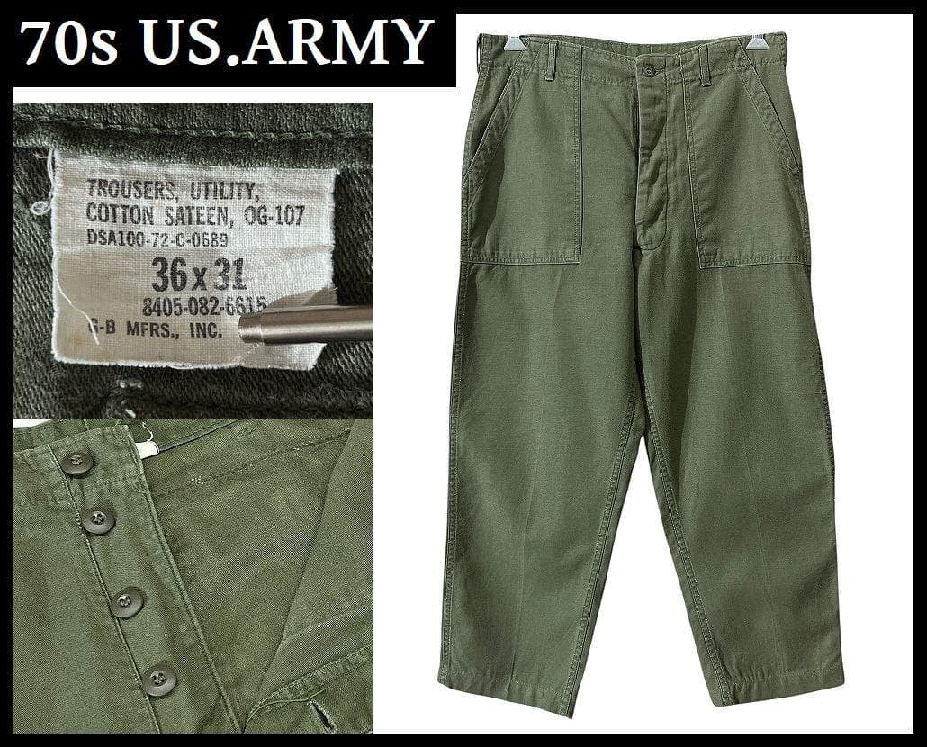 専用　70s US.ARMY G-B MFRS社 ミリタリー ベイカー パンツ