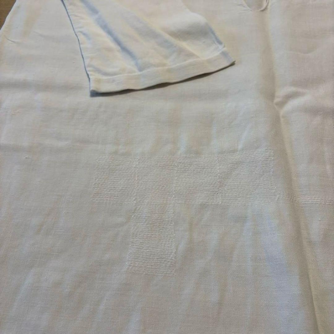 フランス　アンティーク　ヴィンテージ　ワンピース　リネン