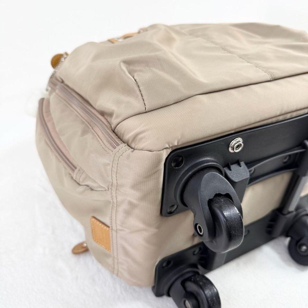 カナナプロジェクト キャリーバッグ キャリーケース 4輪 機内持込み可 ベージュ