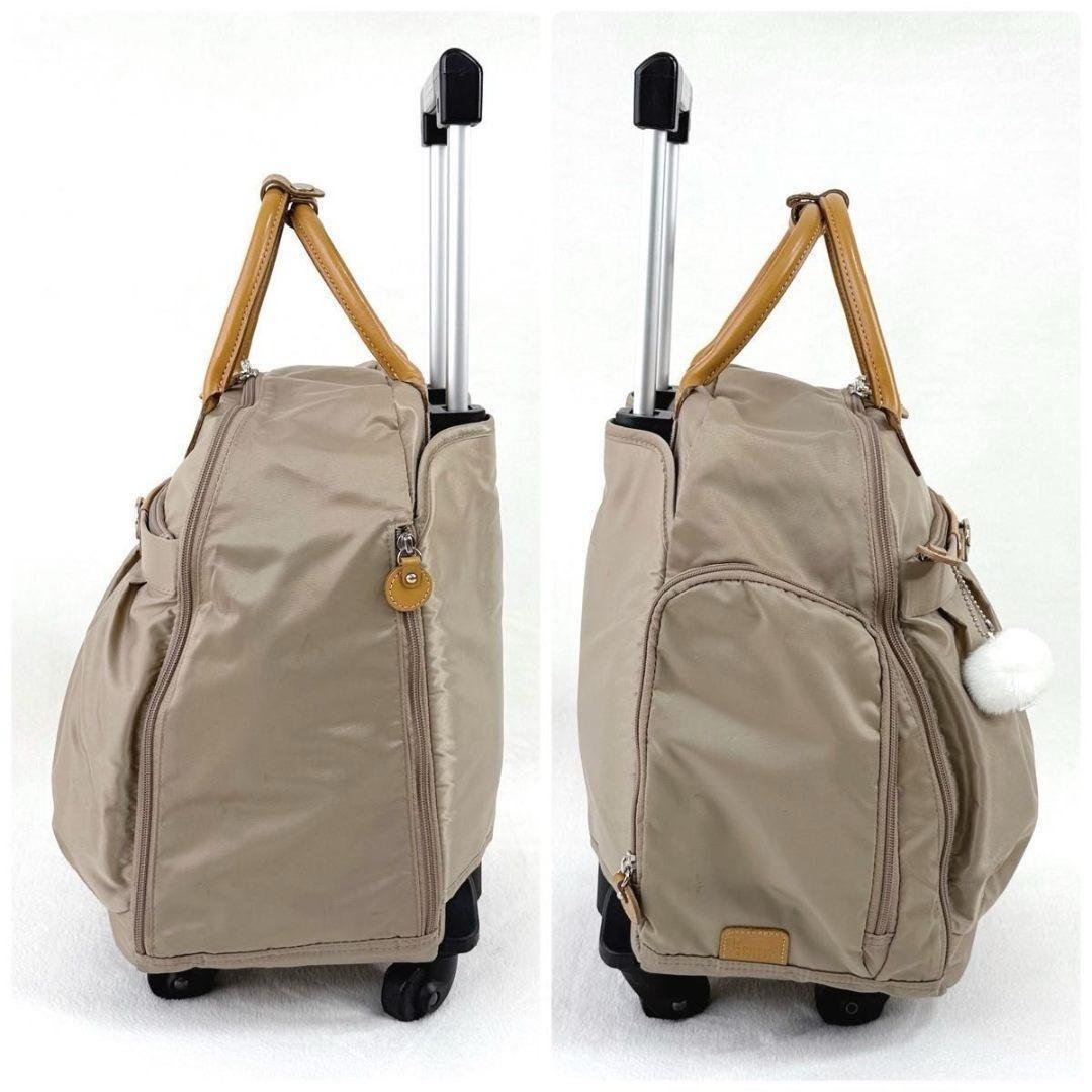 カナナプロジェクト キャリーバッグ キャリーケース 4輪 機内持込み可 ベージュ