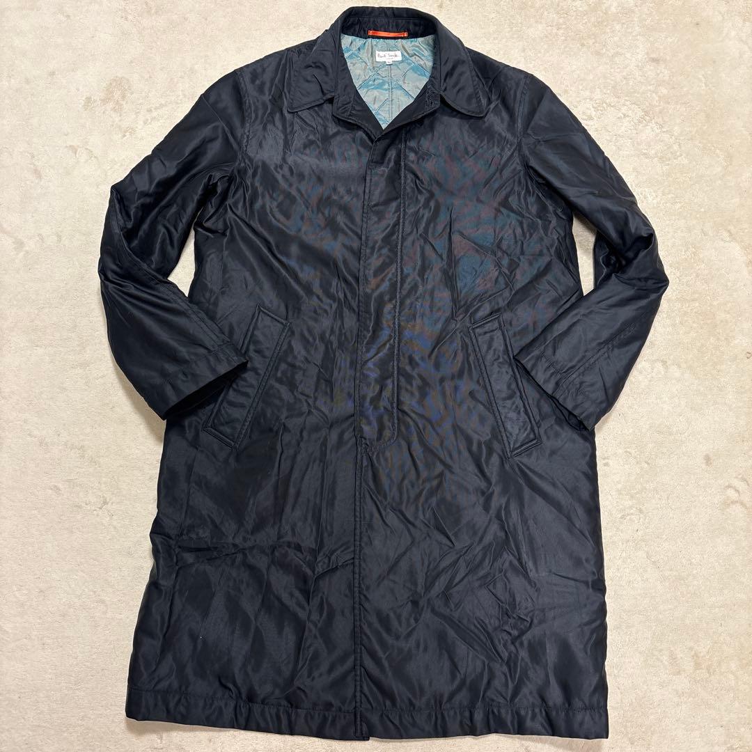 希少⭐️Paul smith London ロングコート　キルティング　ブラック