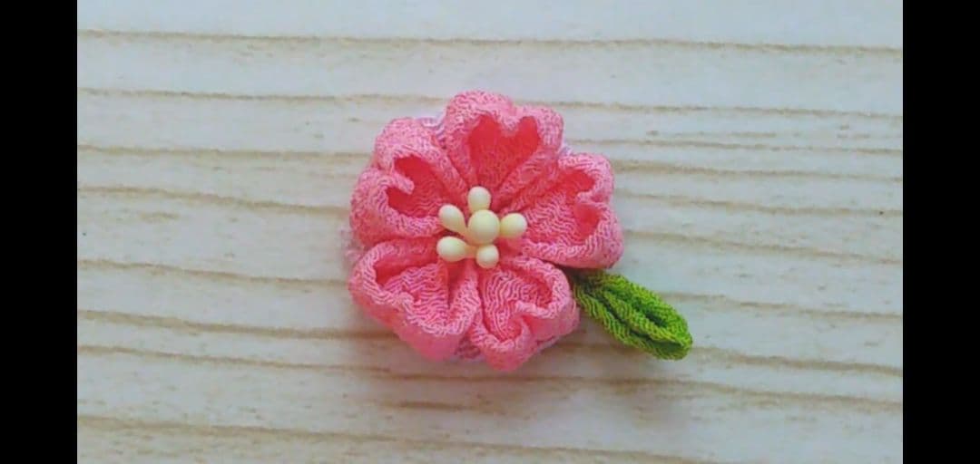 桜　つまみ細工　キット　ピンク　5個分