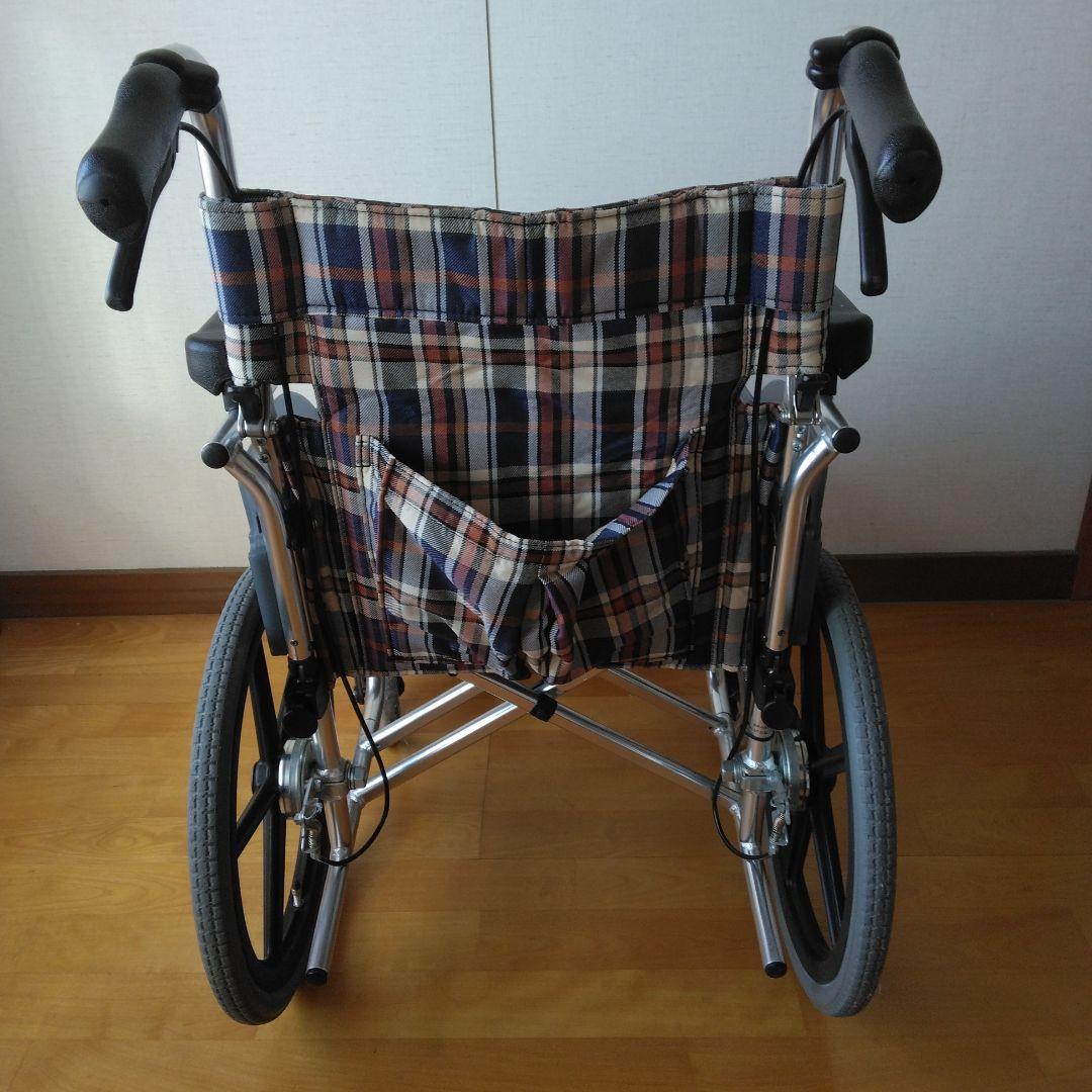 多機能　腰ベルト付き　介助用　車椅子　松永　折り畳み　背折れ