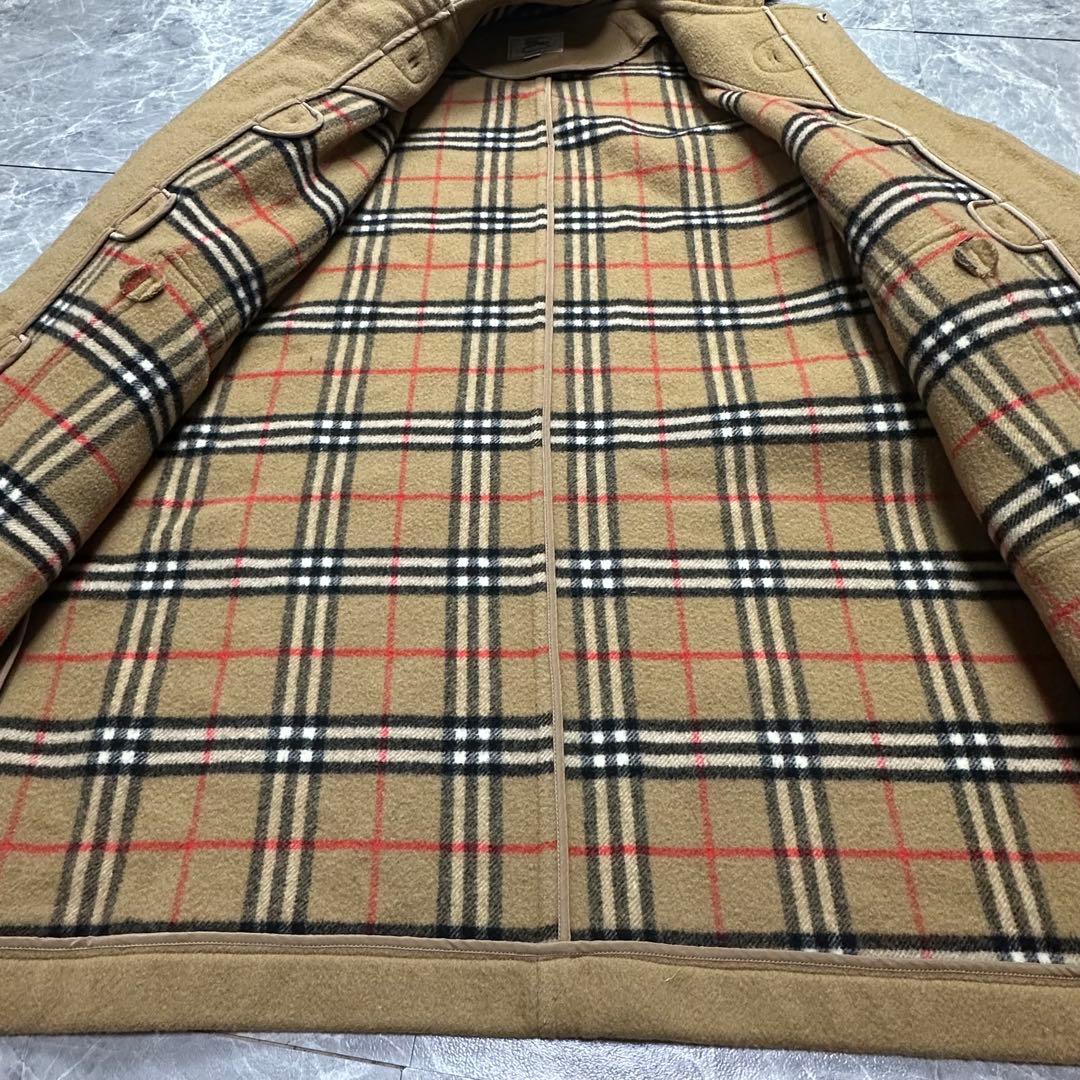 バーバリー♡ダッフルコート　ノバチェック ウール　ハニーベージュ