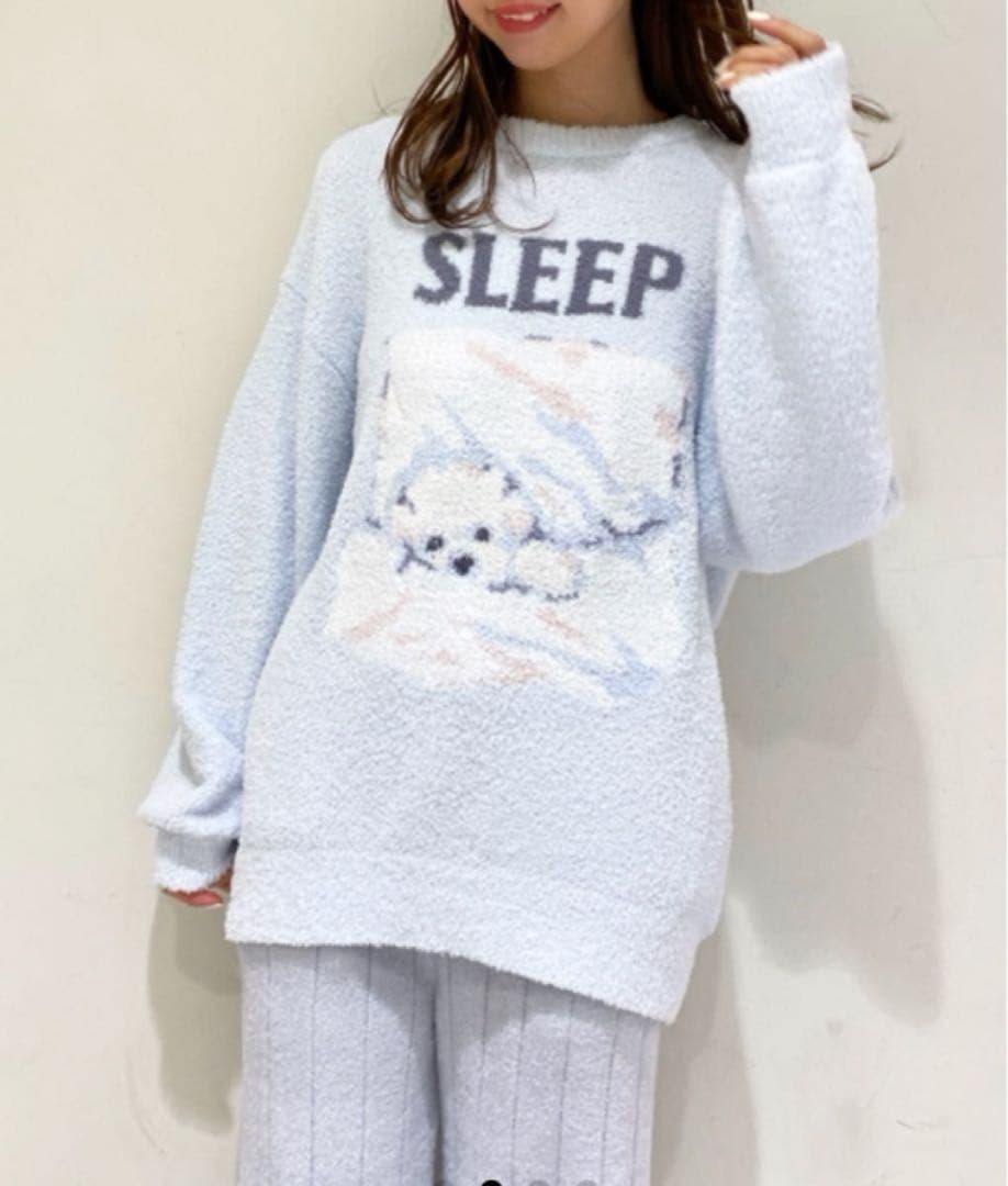 ジェラートピケ　ジャガード　プルオーバー　マルチーズ　sleep