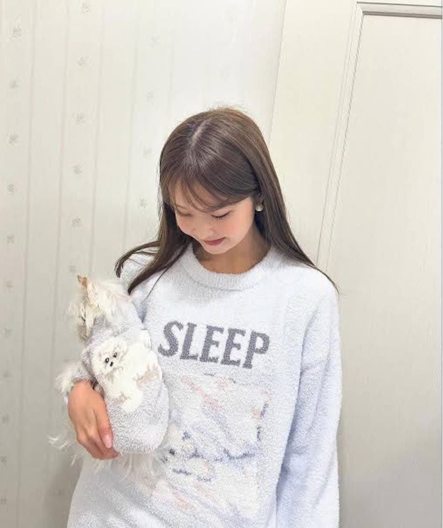 ジェラートピケ　ジャガード　プルオーバー　マルチーズ　sleep