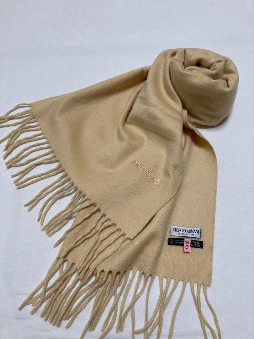 GIORGIO ARMANI ジョルジオアルマーニ カシミアマフラー ストール