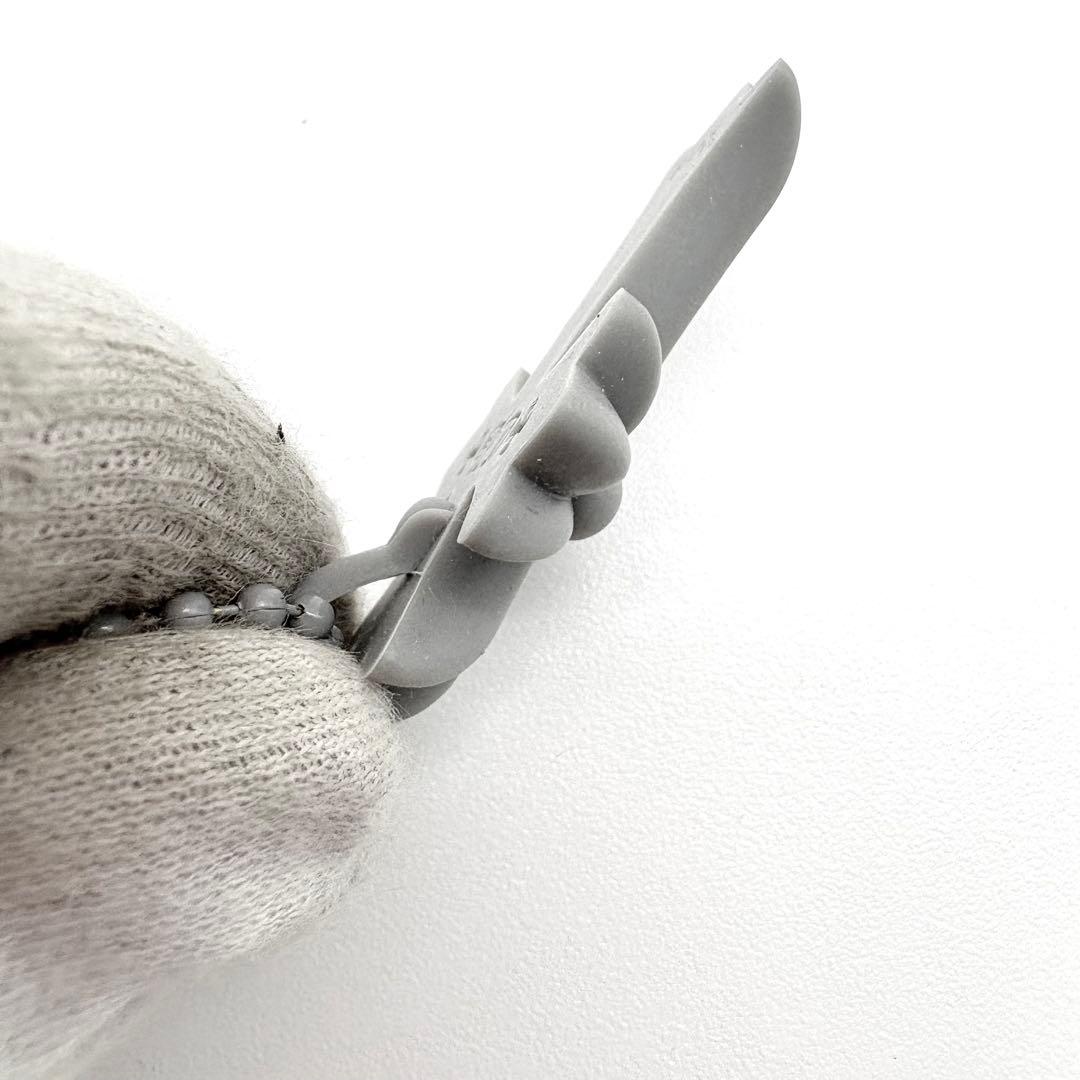 CHROME HEARTS　シリコンラバー　ネックレス　グレー　ボールチェーン