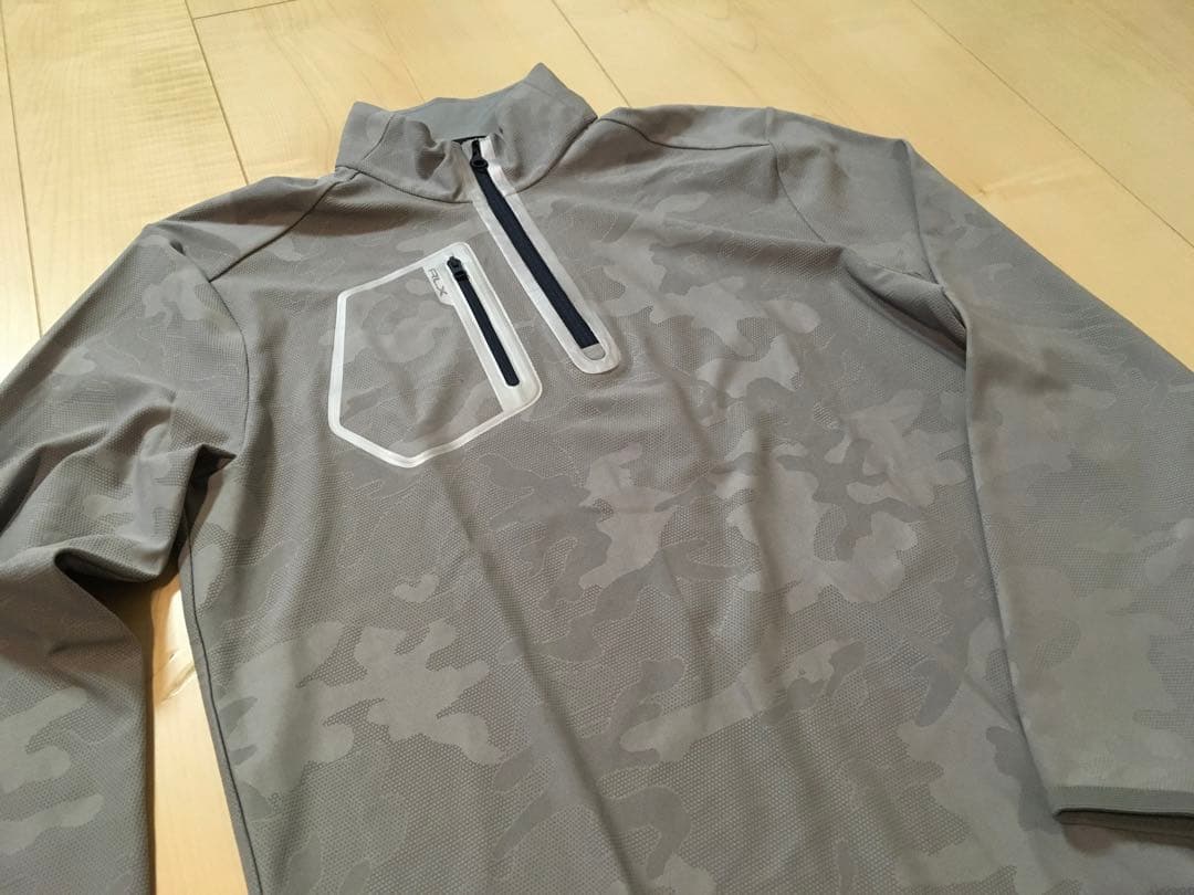 ラルフローレン RLX GOLF ジップアップ プルオーバー M グレーカモ