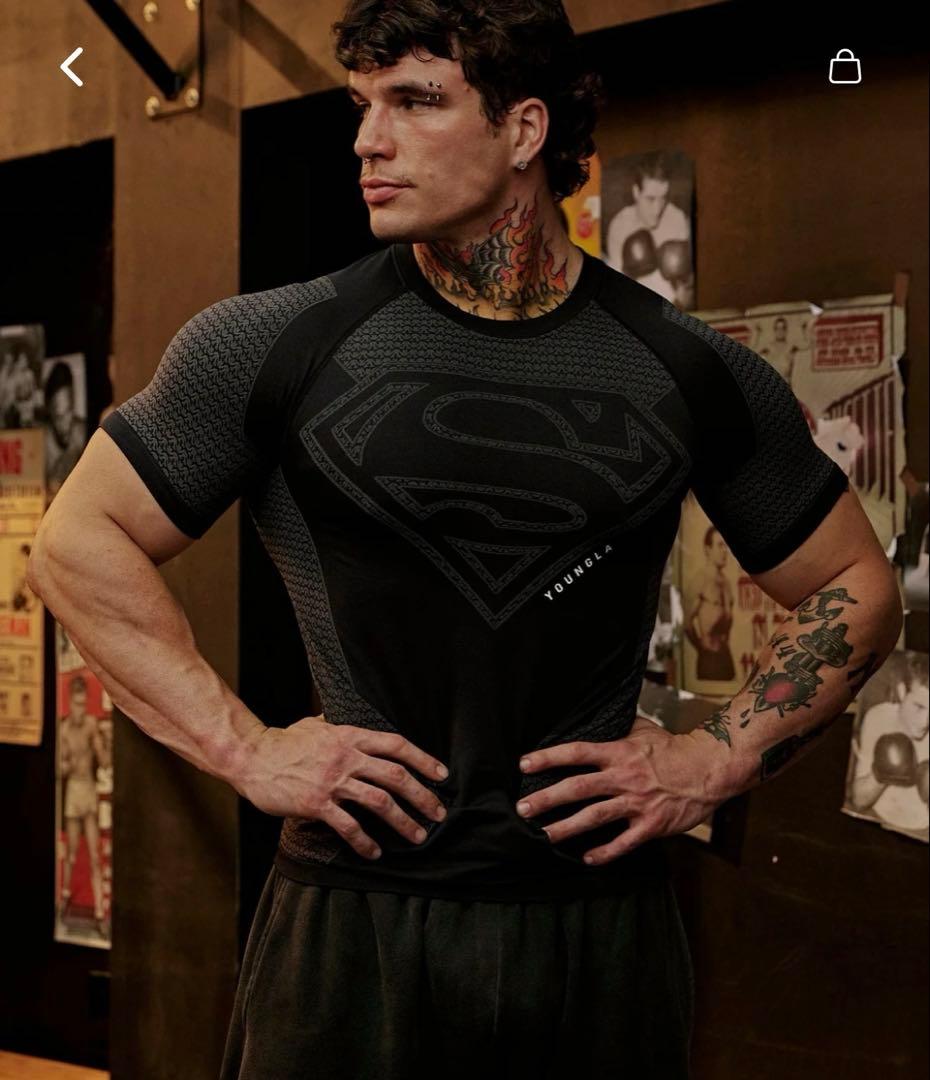 ×Superman コンプレッションウェア サイズ M タグ付き