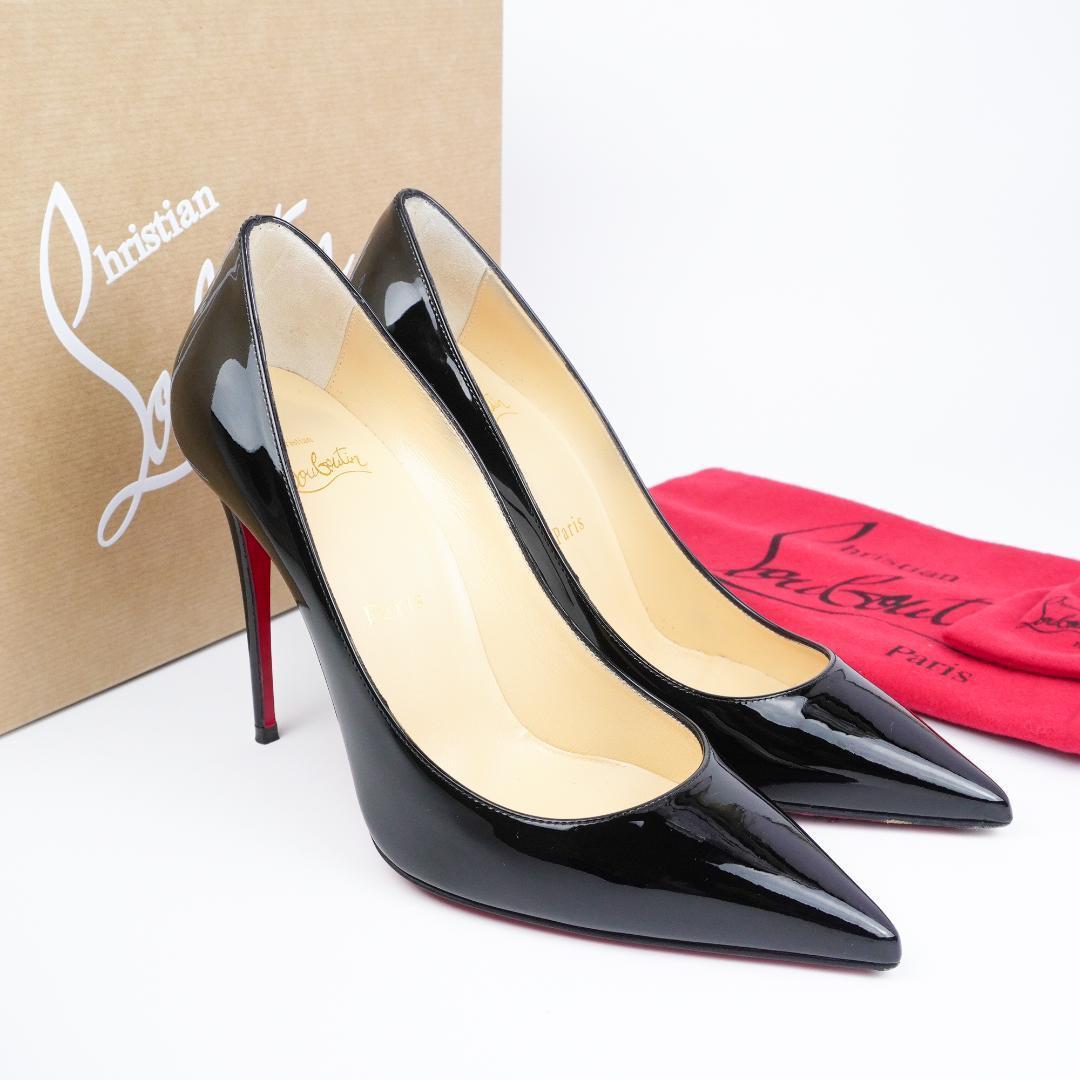 EU36.5 Christian Louboutin 黒 ハイヒール23.5cm