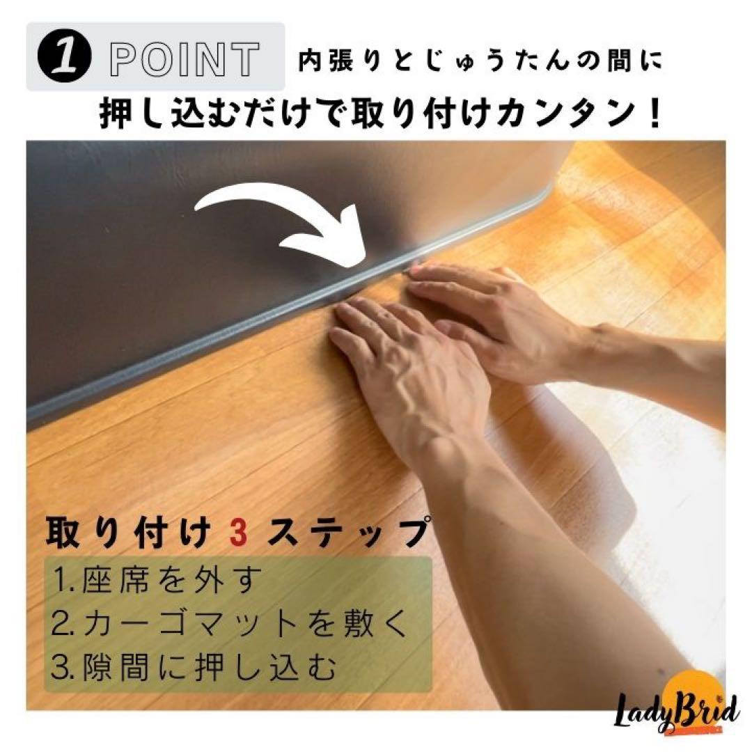 200系トヨタハイエースワゴンGLワイド用　コンプリートセット　カーゴマット