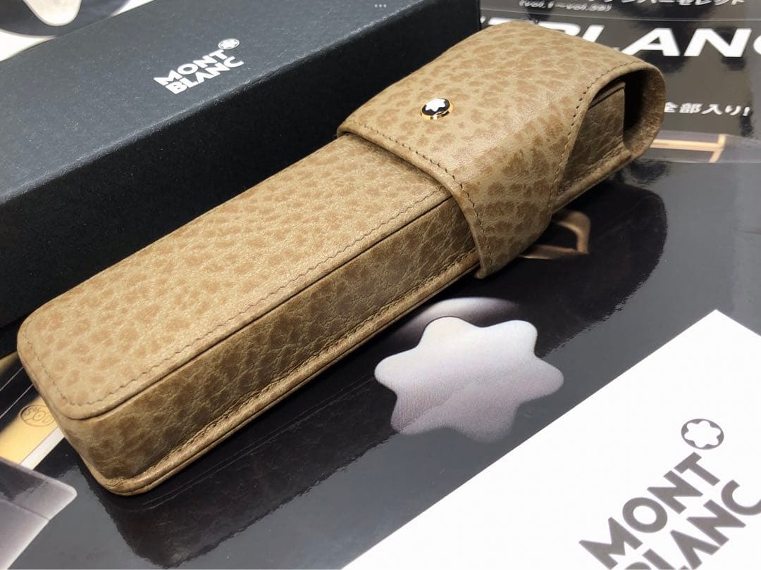 ️モンブラン⭐️マイスターシュテユック製のルグラン本革製ペンポーチ⭐️オーストリッチ