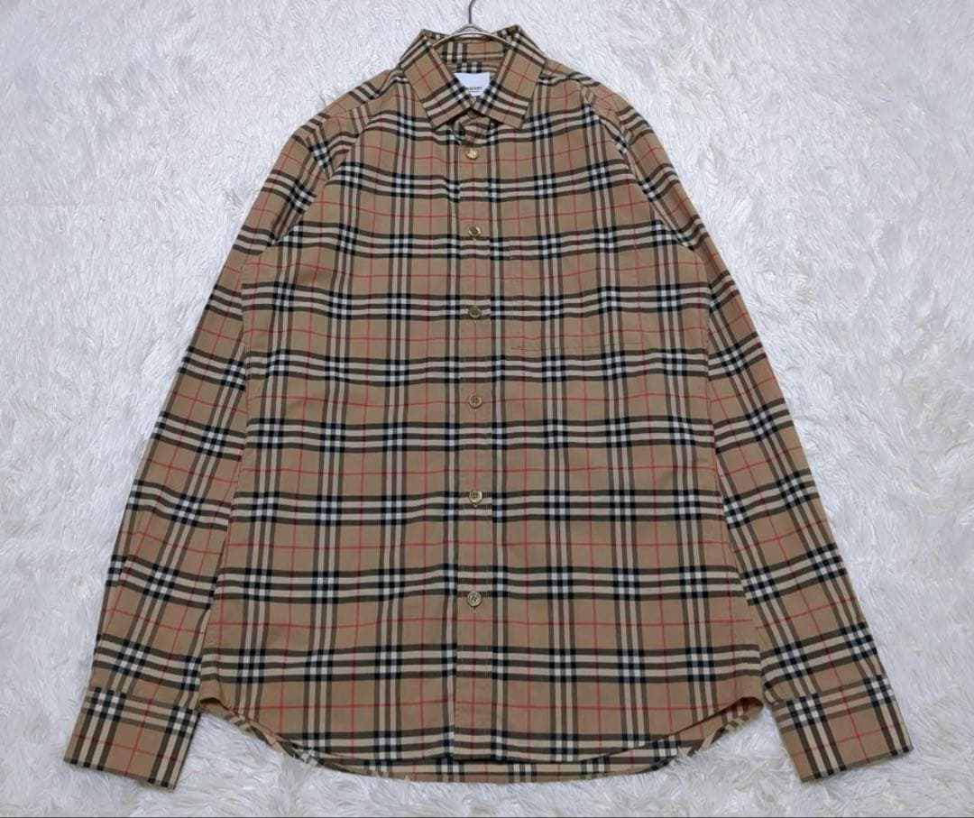 バーバリー　コットンシャツ　S相当