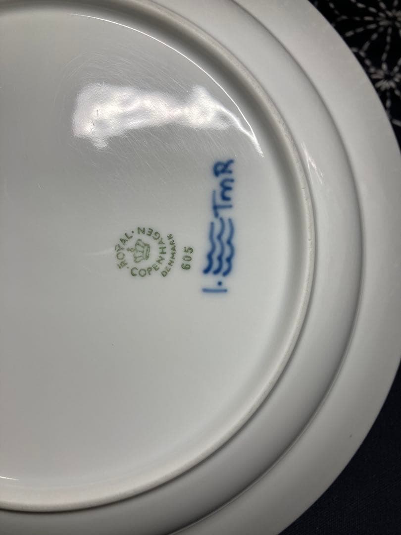 ロイヤルコペンハーゲン　ブルーフルーテッド　プレイン　ディーププレート　深皿