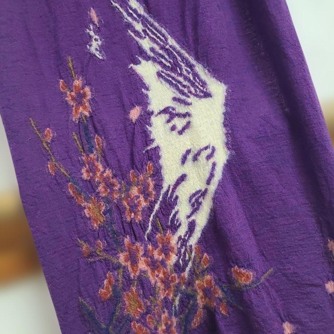 KAPITAL kapital キャピタル　縮絨ウール 大盤マフラー スマイル