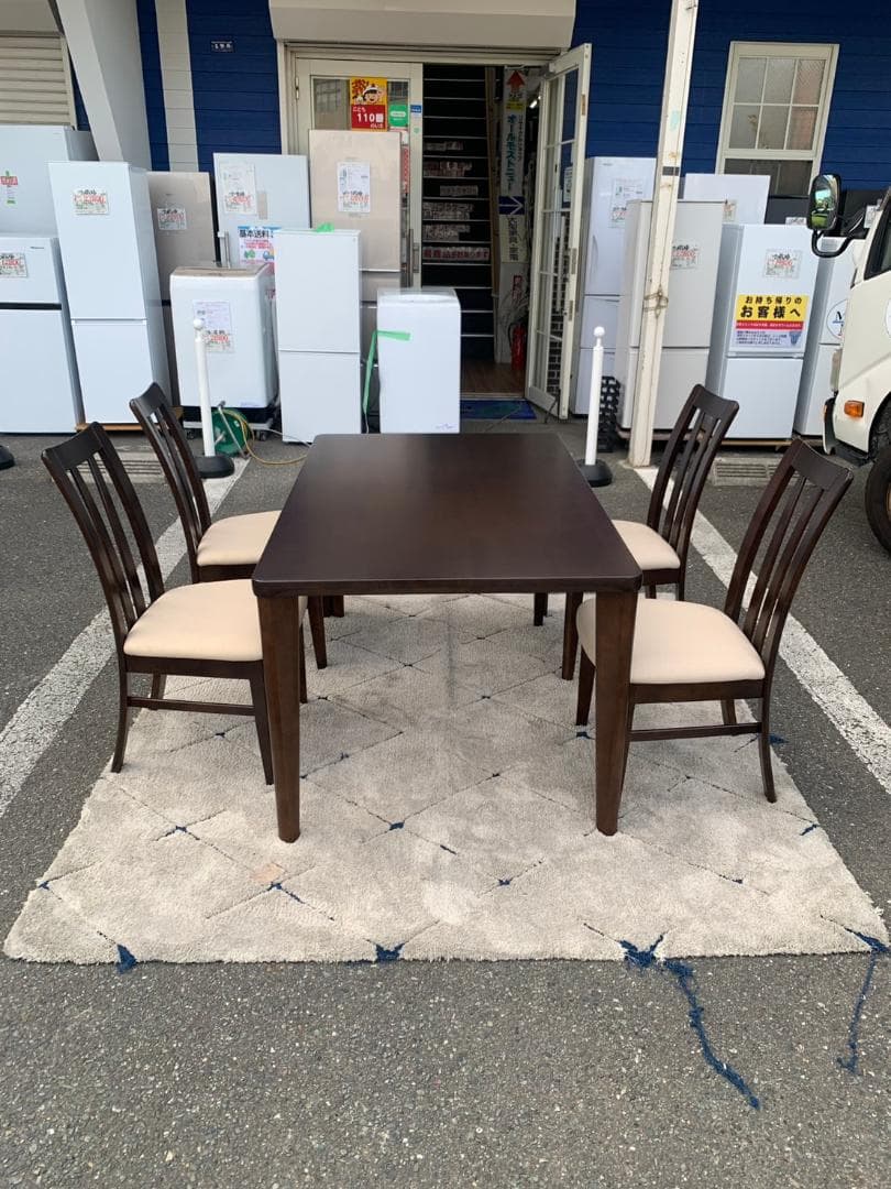 【福岡市限定】ダイニングセット カリモク 135×85×69㎝