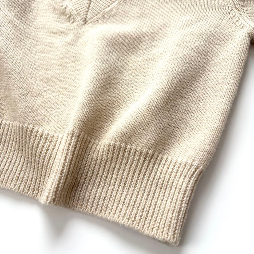【美品】マーガレットハウエル　Vネックニット　ウール100% 2022AW