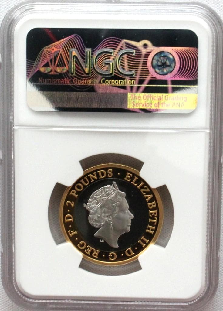 2020年イギリス メイフラワー号 400周年 ￡2 銀貨 NGC PF70UC