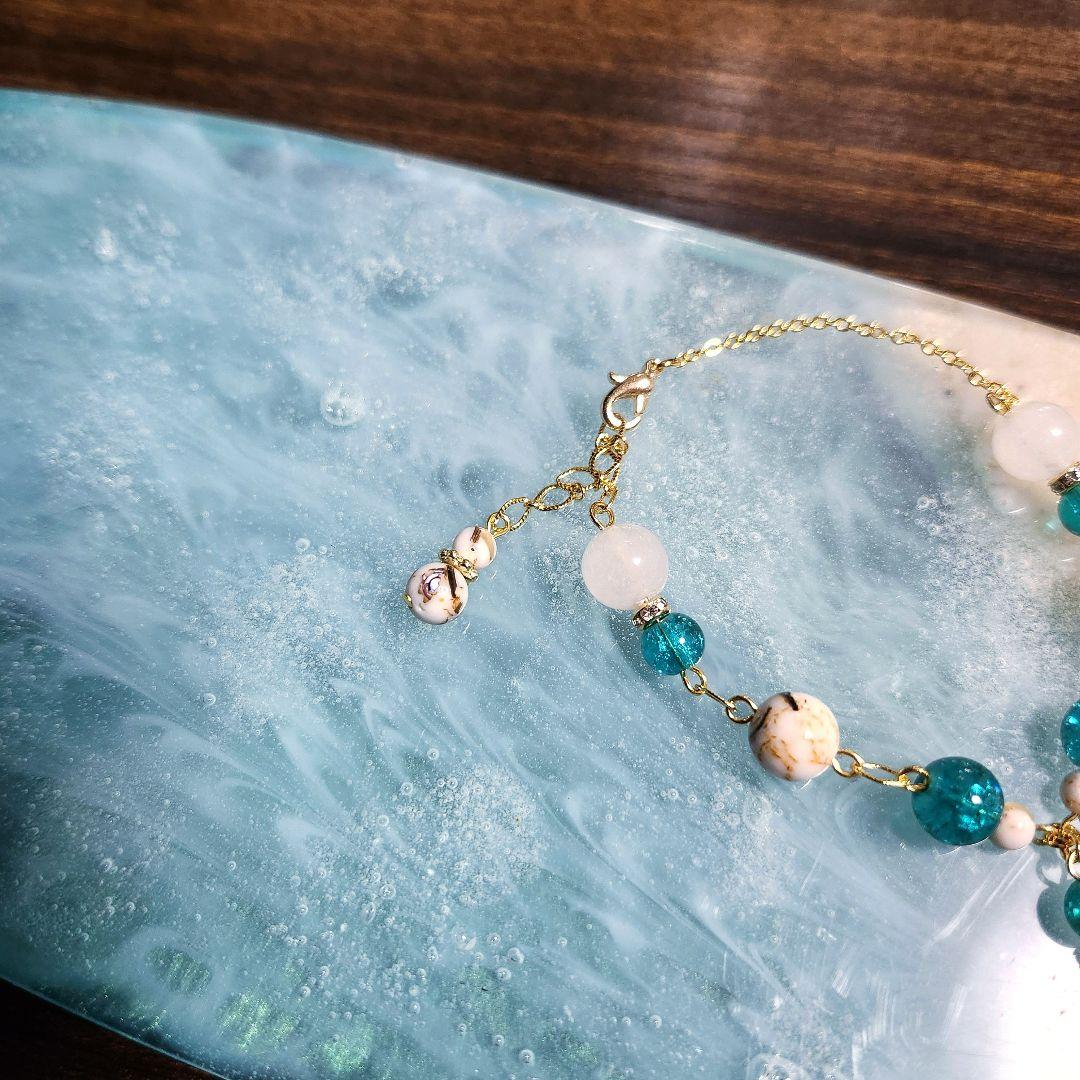 k16gpチェーン アンクレット ホヌ シェルターコイズ シルバーアクセサリー