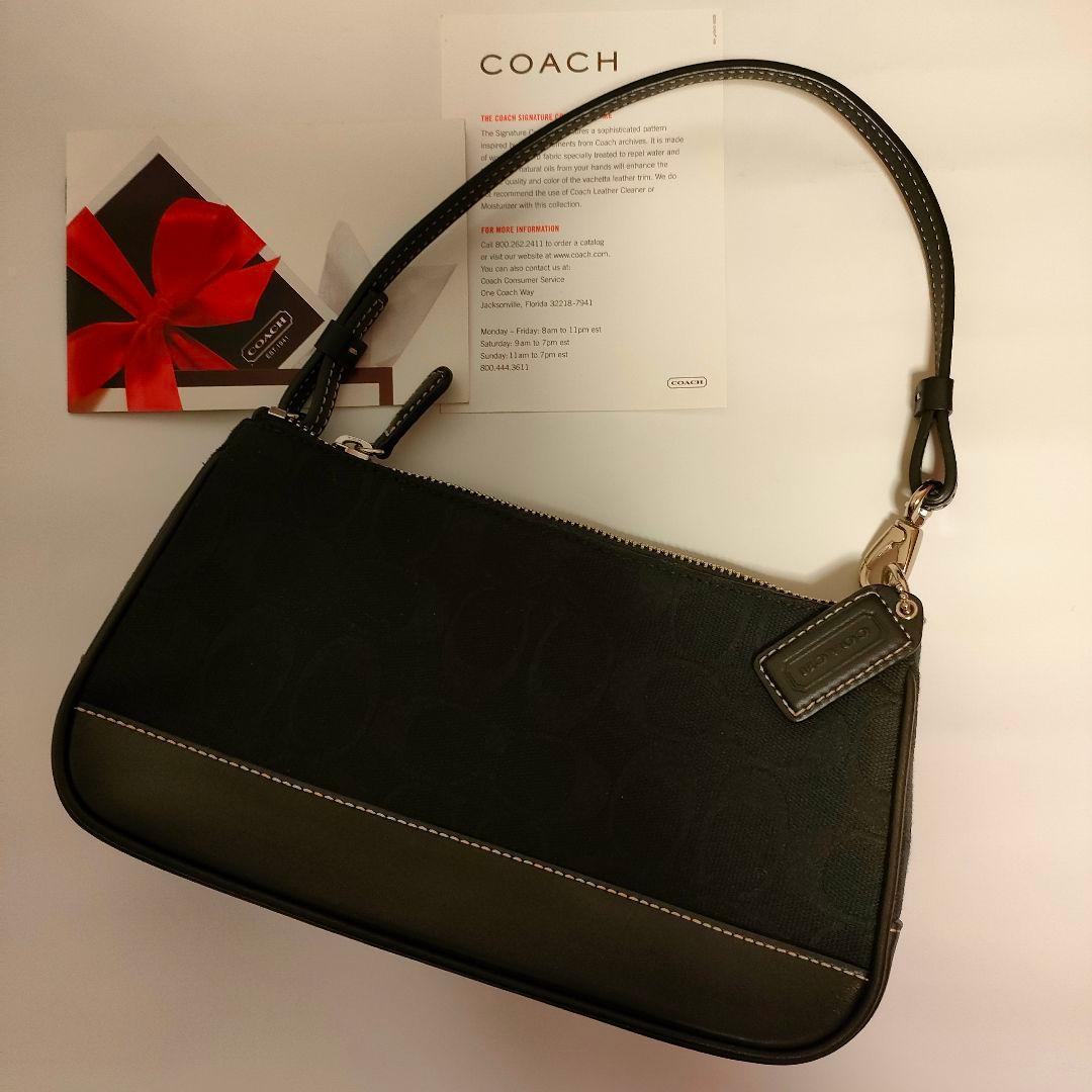 COACH コーチ ミニバッグ アクセサリーポーチ ハンドバッグ　中古