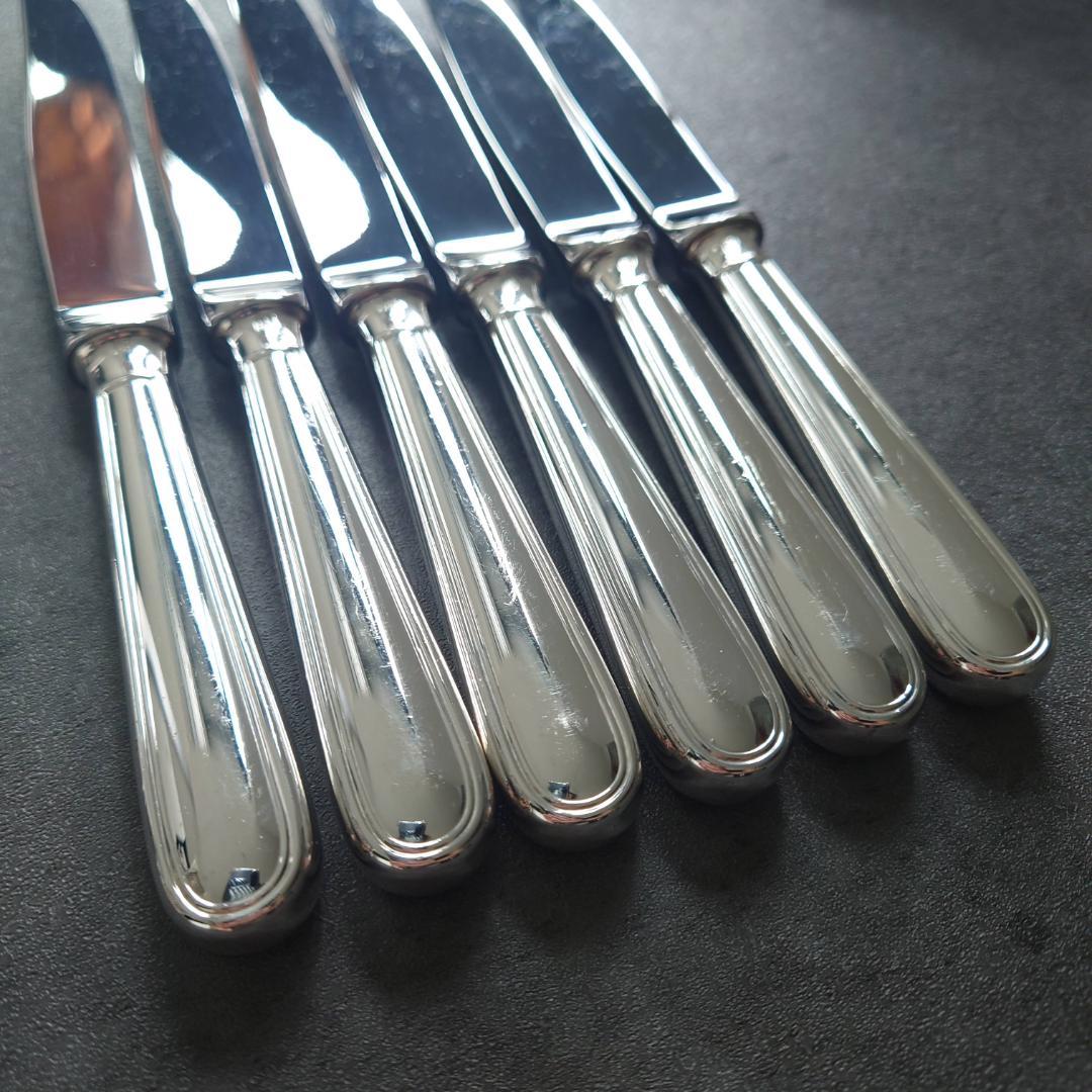 美品 クリストフル アルビ デザートナイフ 6点