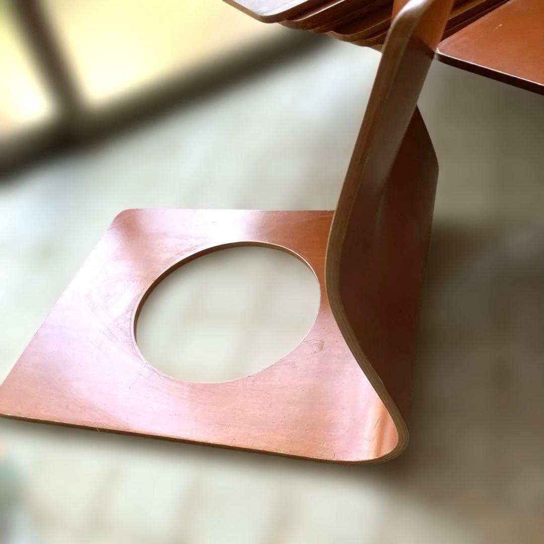 木製座椅子　穴あきデザイン座椅子　53脚　まとめ売り　業務用　大量　引き取り限定