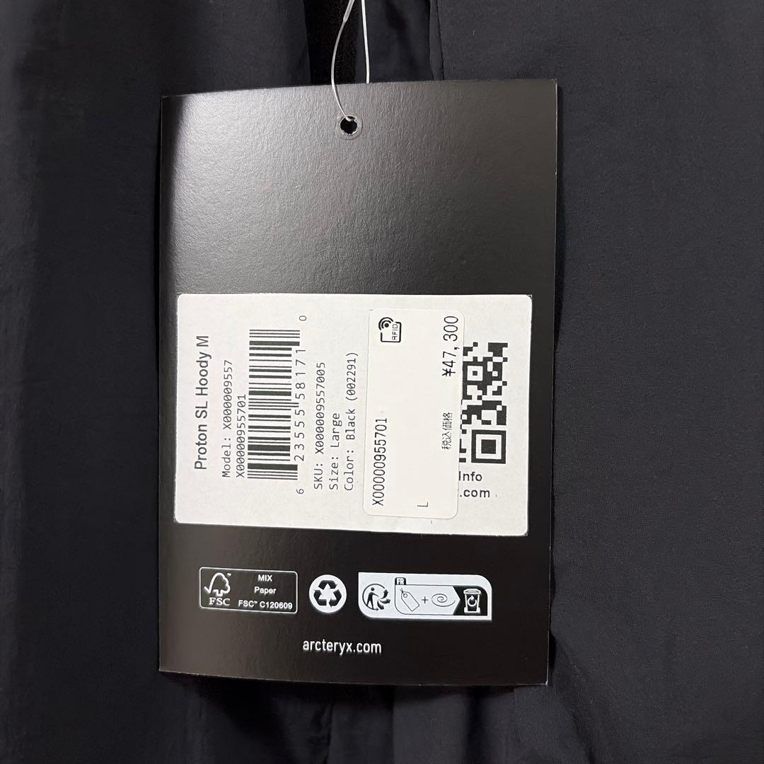 送料無料！【アークテリクス】プロトン SL フーディ 新品未使用